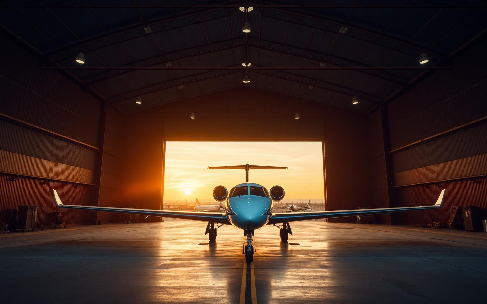Airplane Mode hangar and ramp